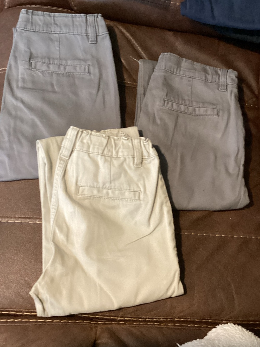 Izod Kids Chino Pants in Navy, Beige and Gray,size 12 regular($7 each)